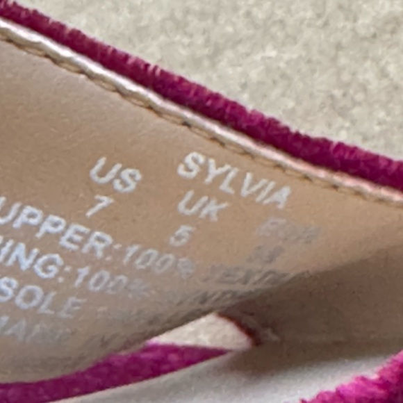 Wine velvet heels - Picture 5 of 5